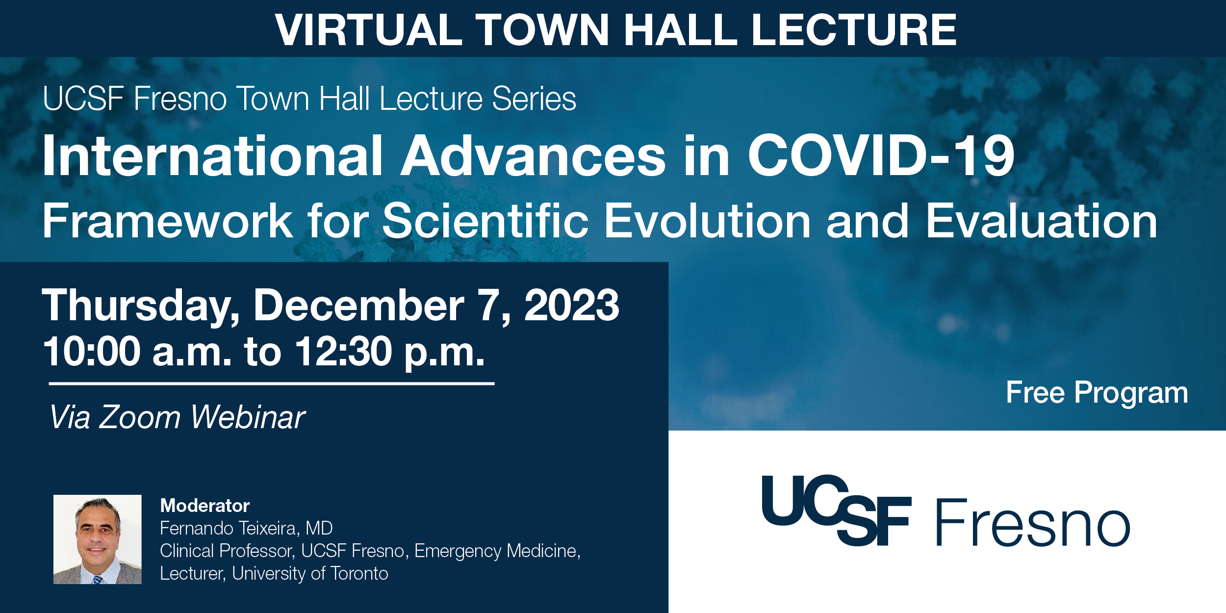 Virtual Town Hall Lecture Flyer