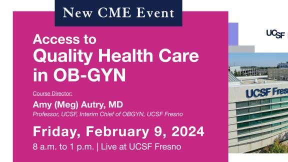 Flyer for CME OB-GYN Event.