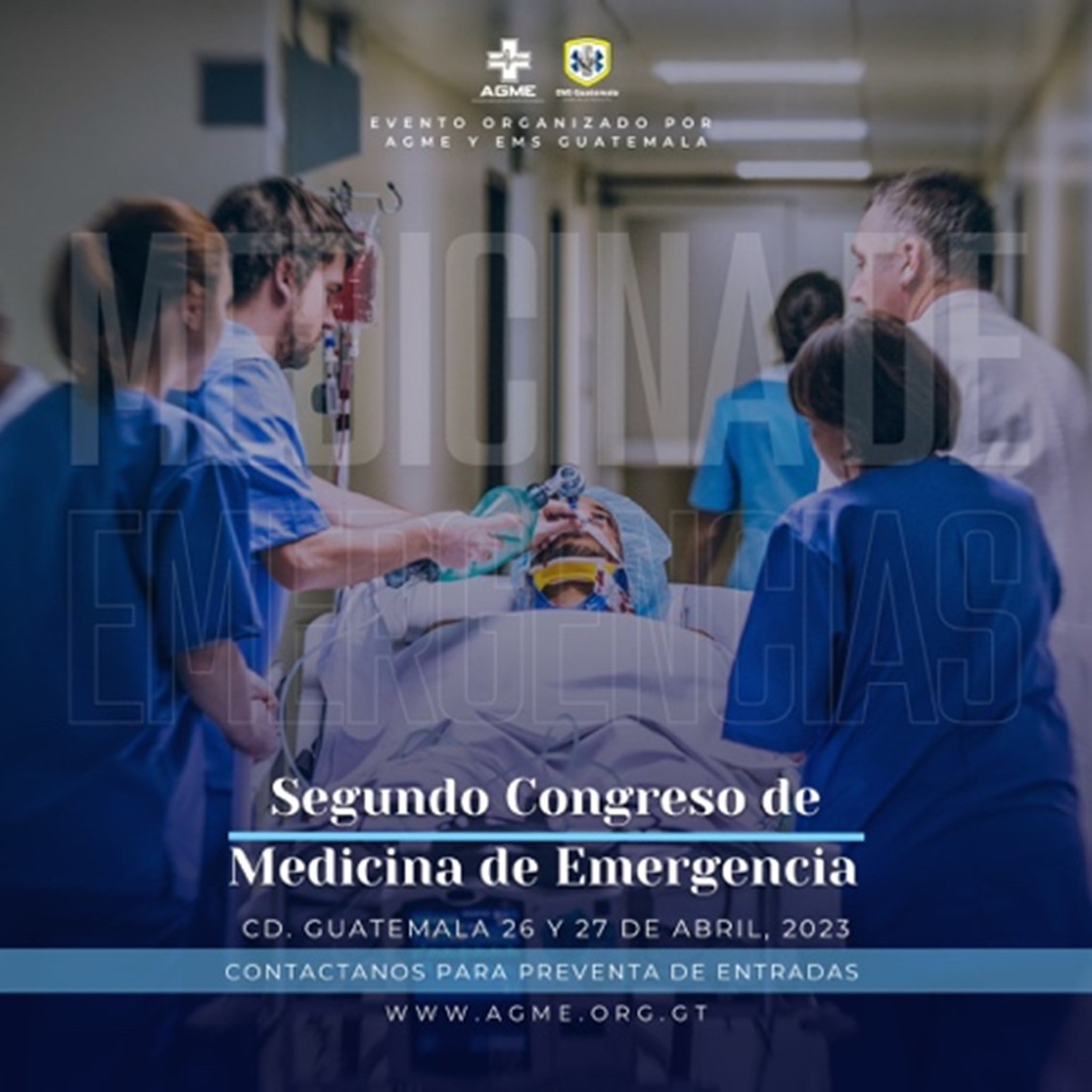 Segundo Congreso de Medicina de Emergencia 2022 Guatemala Flyer
