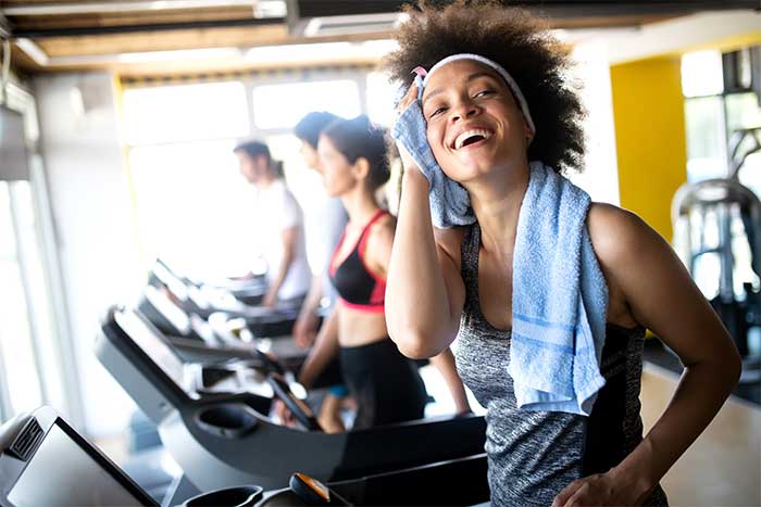 Woman at the gym