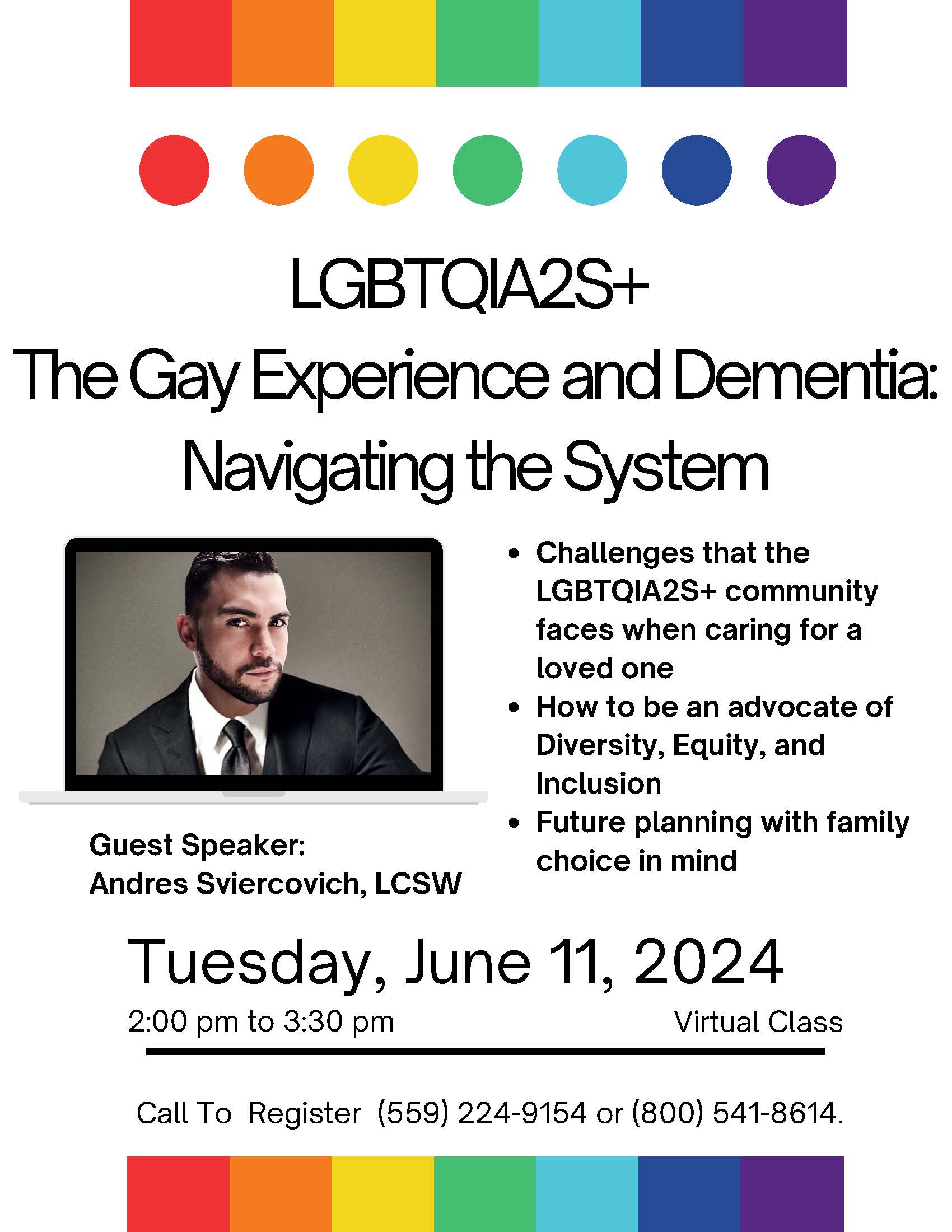 Alzheimer Clinic LGBTQ Event Flyer