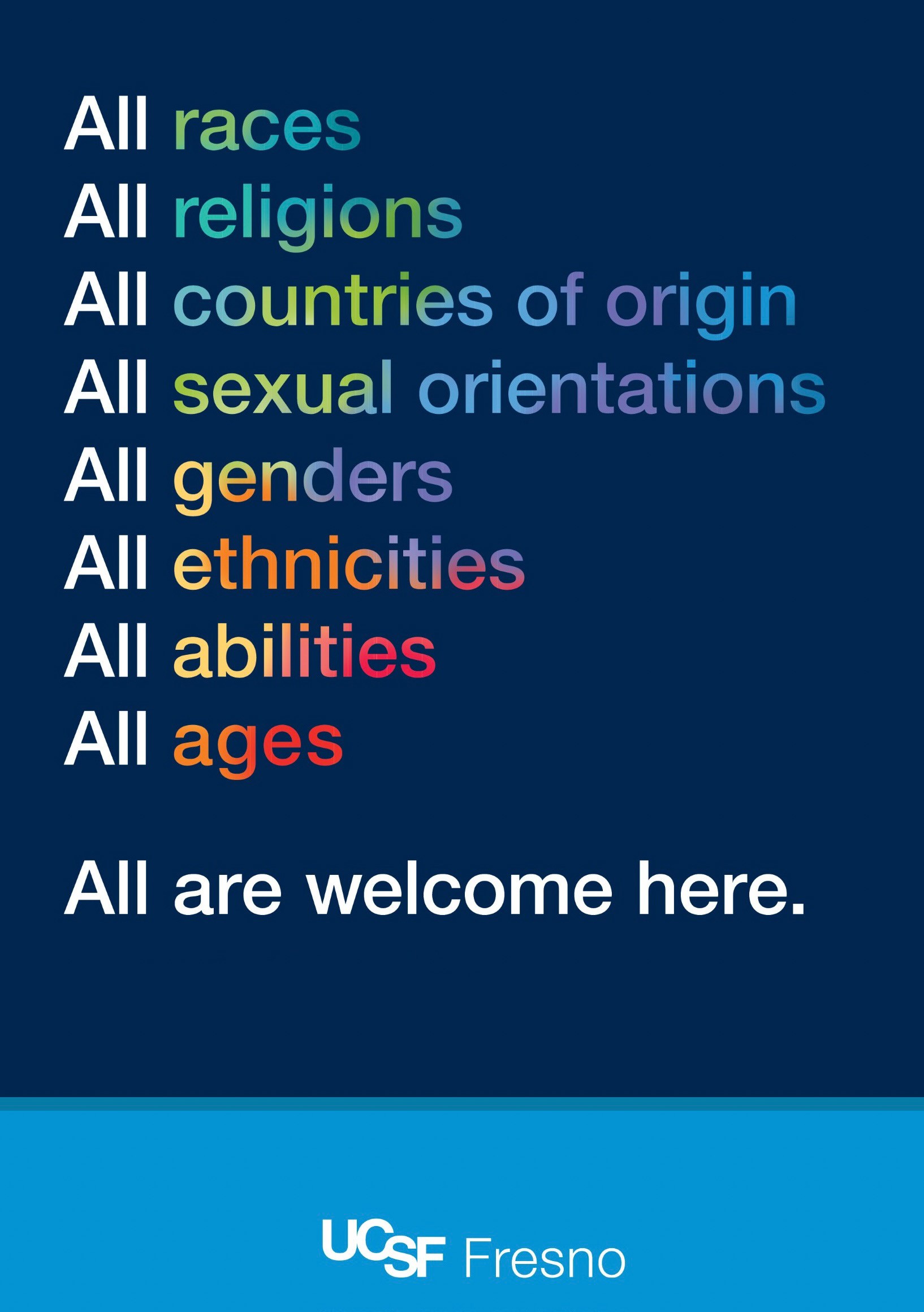 All are welcome here graphic